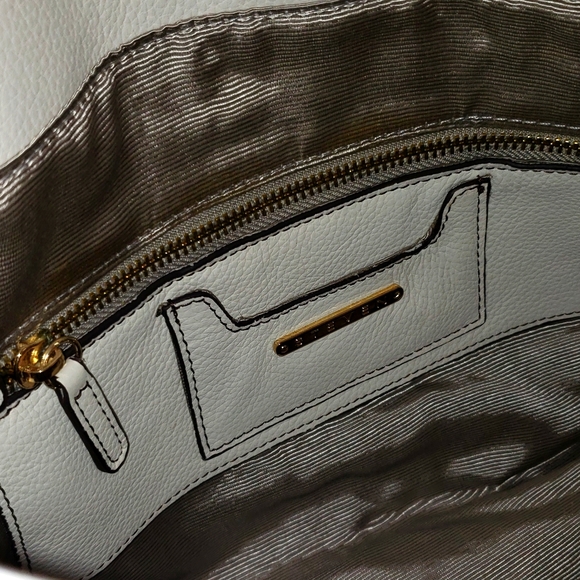 STEVEN/STEVE MADDEN New ROCKY Leather Satchel Shopper Tote WHITE Handbag Bag NWT - Picture 13 of 16